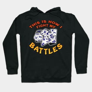 This Is How I Fight My Battles Orange Hoodie